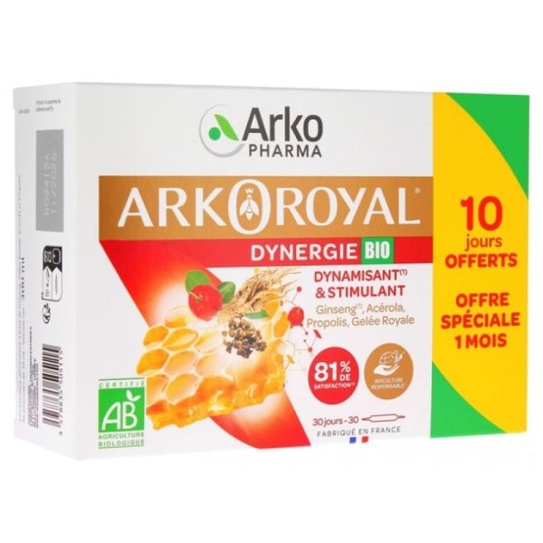 Arko Royal Dynergie Bio 30 Ampoules