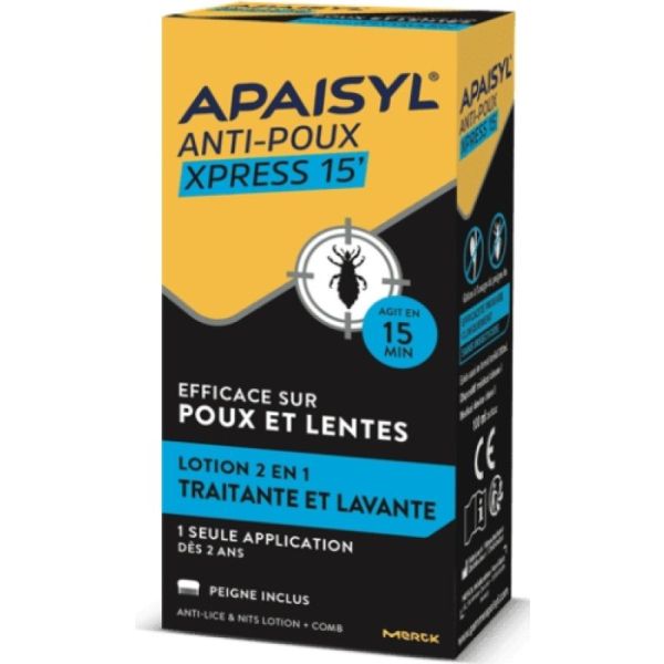 Poux & Lentes - Elimine les poux chez les adultes et les enfants - 200ml + peigne