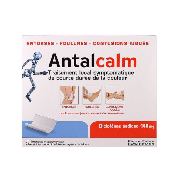 Antalcalm 140 mg 5 emplâtres