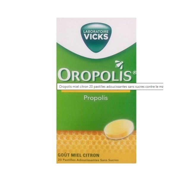 Oropolis Miel Citron 20 pastilles