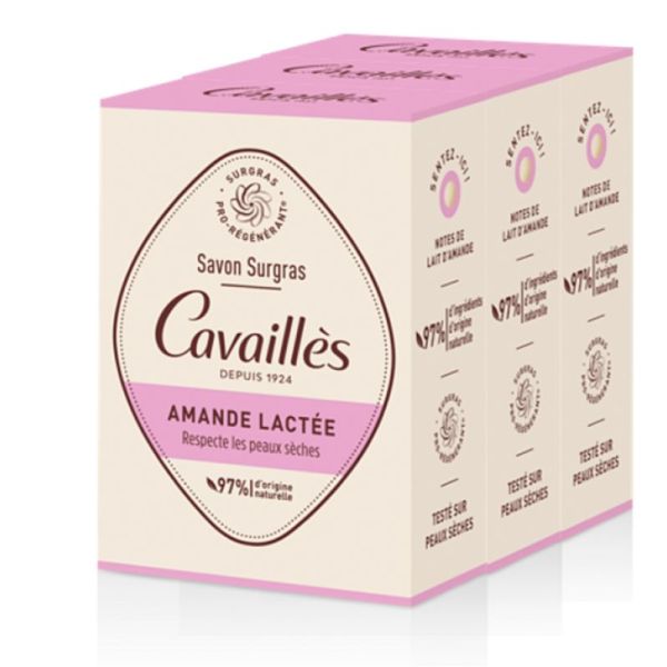 Savon Solide Amande Lactée 3x200G