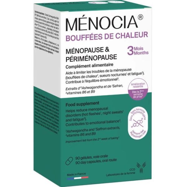 Menocia Bouffees De Chaleur 90 Gélules