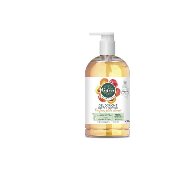 Gel Douche Corps Cheveux Pèche Abricot - 500ml