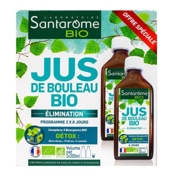 Jus de bouleau élimination bio 2x200ml