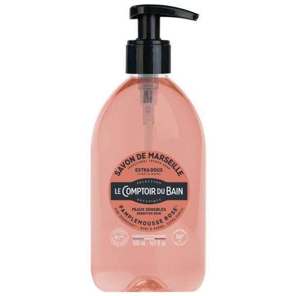 Savon de Marseille Pamplemousse Rose 500 ml