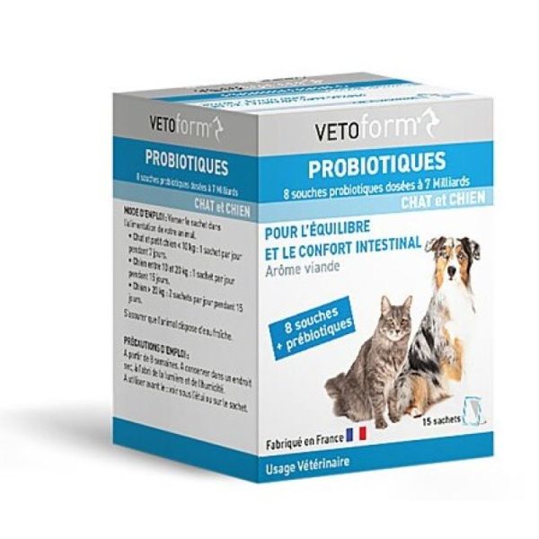 Probiotiques Chien/Chat 15 sachets