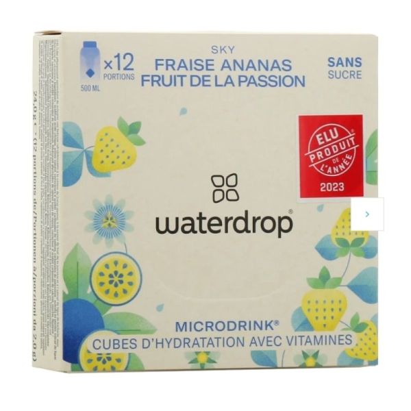 Microdrink Sky Fraise Ananas Fruit de la passion x12