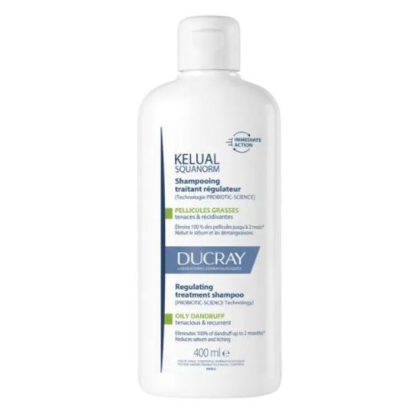 Shampooing traitant régulateur Pellicules grasses 400ml