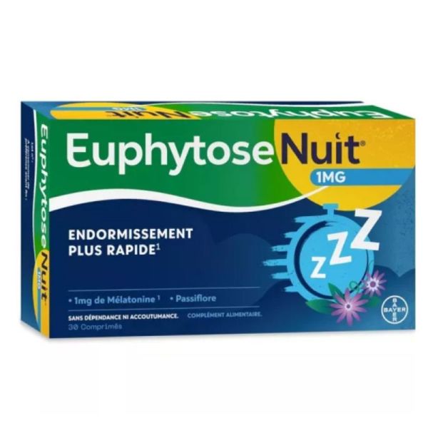 Euphytose Nuit 1mg Endormissement Rapide 60 comprimés