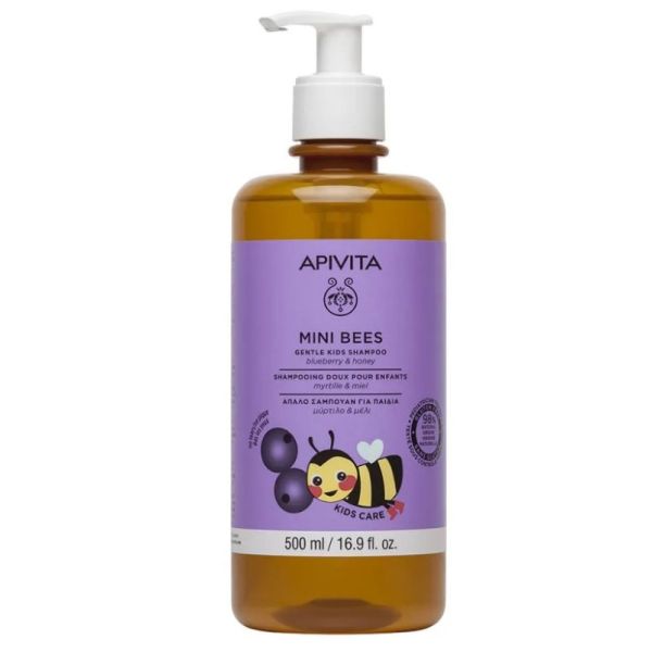 Mini Bees Shampooing Doux Pour Enfant Myrtille & Miel 500ml