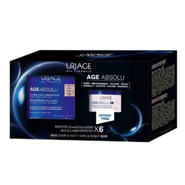 Coffret Age Absolu Crème Rose Redensifiante 50ml + Masque de Nuit Redensifiant 15ml Offert