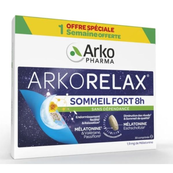 Arkorelax Sommeil Fort 8h 30 comprimés