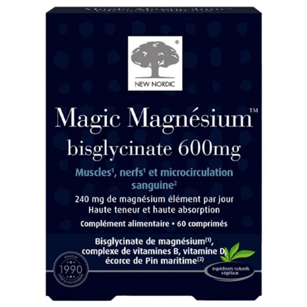 Magic Magnésium Bisglycinate 600 mg 60 Comprimés