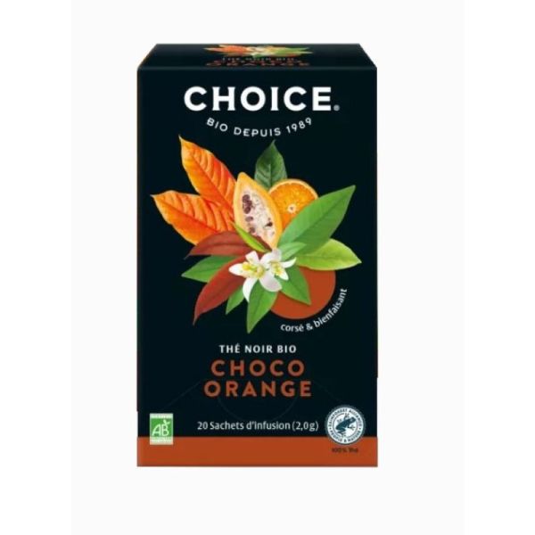 The Noir Choco Orange bio 20 sachets