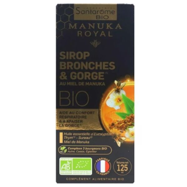 Sirop Bronches & Gorge au Miel de Manuka Bio 125ml