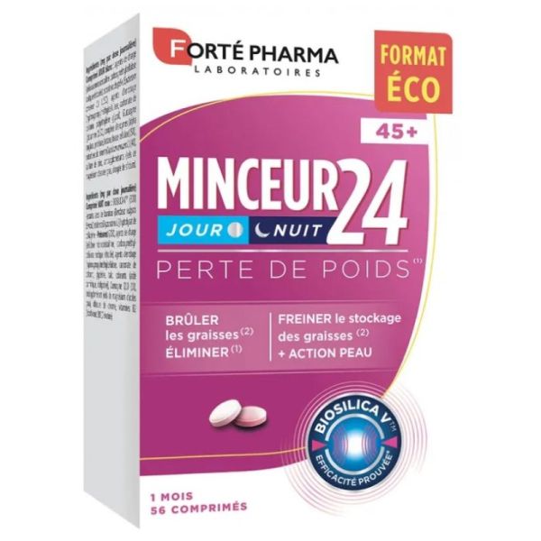 Minceur 24 45+ Perte de Poids 56 Comprimés