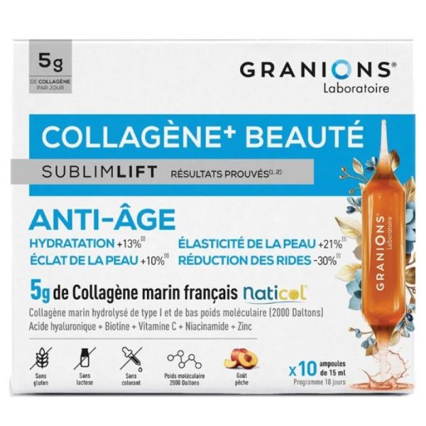 SublimLift Collagène+ Beauté Anti-âge x 10 ampoules