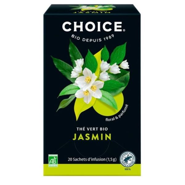 Thé vert Jasmin bio 20 sachets