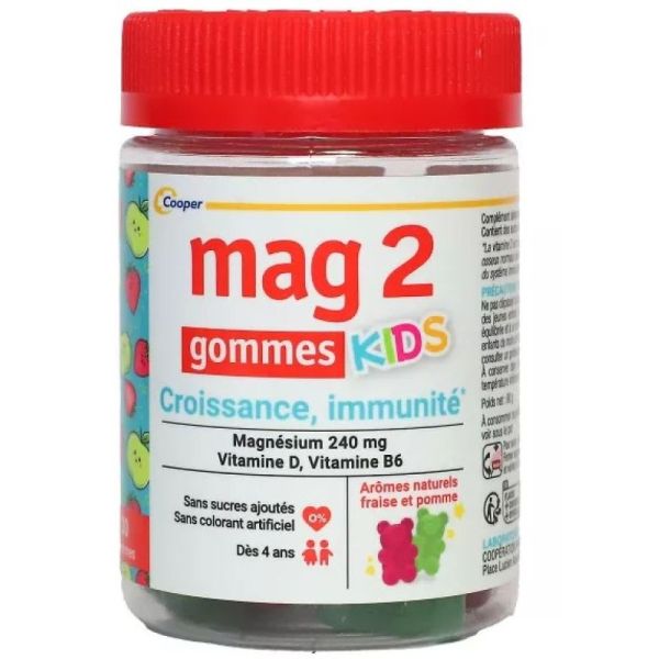 Mag 2 Croissance Immunité Kids 30 Gommes