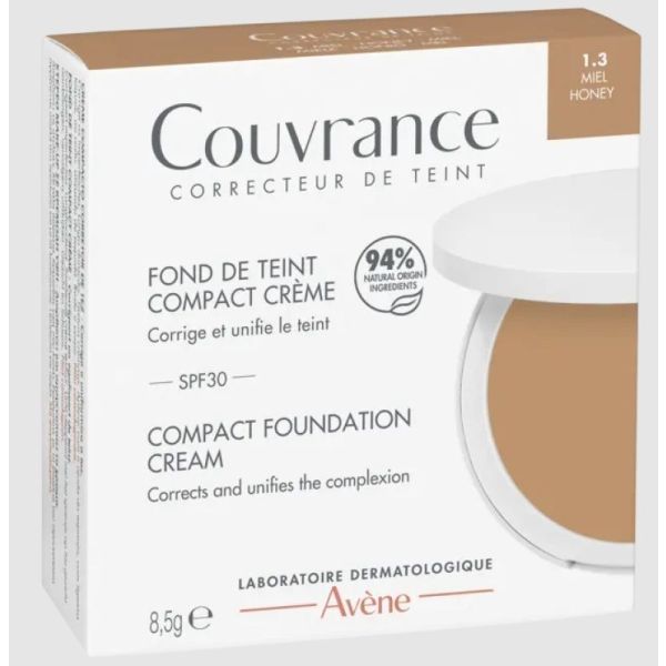 Couvrance Fond de Teint Compact Crème 1.3 Miel