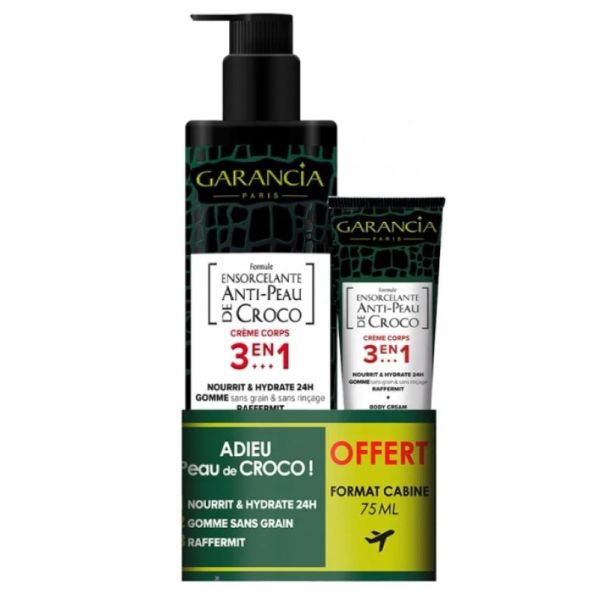 Ensorcelante Formule Anti-Peau de Croco 3en1 400 ml + Format Voyage 75 ml Offert