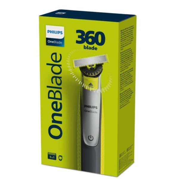 Rasoir électrique One Blade lame 360 sabot 5en1