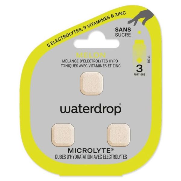 Microlyte cubes hydratation