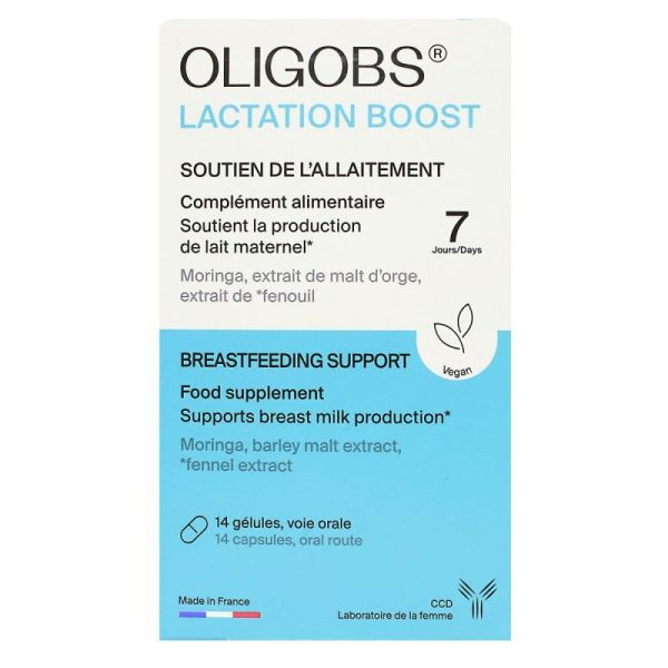 Oligobs lactation Boost soutien de l'allaitement 14 gélules