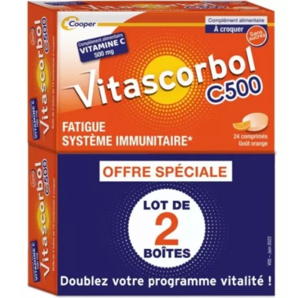 Vitascorbol C500 Comprimés 2 x 24