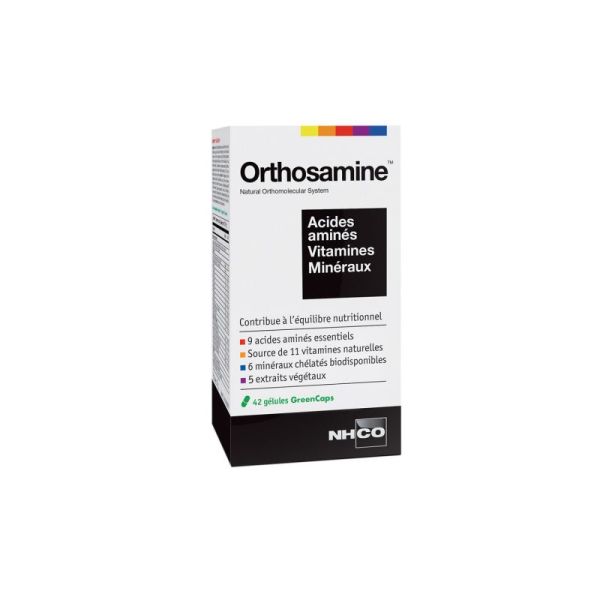 Orthosamine - Acides aminés, Vitamines, Minéraux - 42 gélules