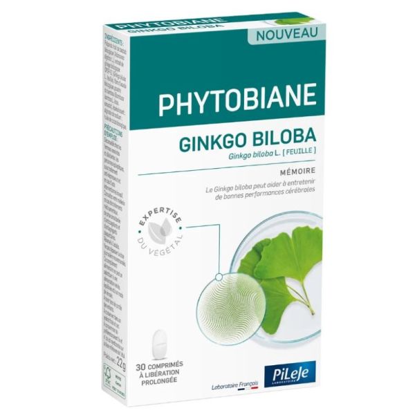 Phytobiane Ginkgo Biloba 30 Comprimés