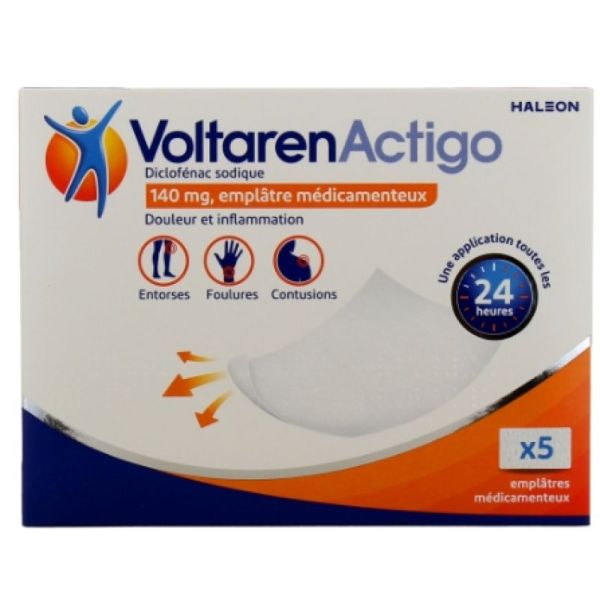 Actigo Emplâtre Médicamenteux x5