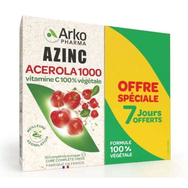 Azinc® Acérola 1000 - Lot de 2