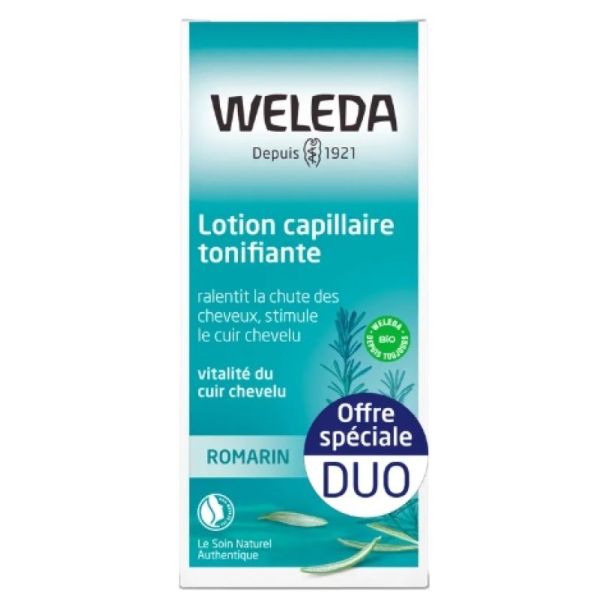 Lotion Capillaire Tonifiante au Romarin Bio 2x100ml