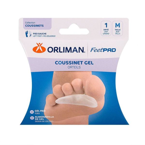 Feetpad 1 coussinet gel orteils pied gauche taille M