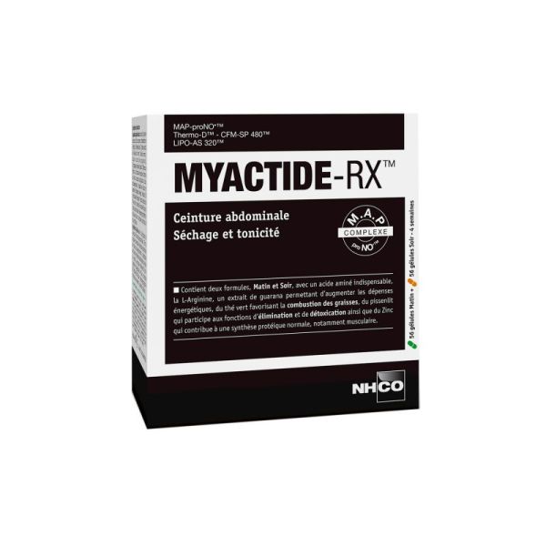 Myactide-RX - Ceinture abdominale, Séchage et tonicité - 112 gélules