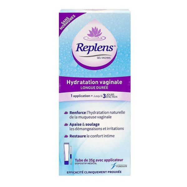 Replens hydratation vaginale 35g + applicateur