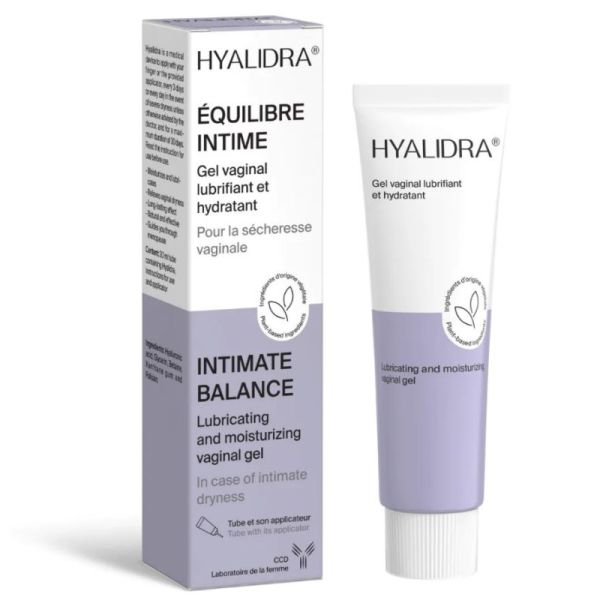 Hyalidra Gel Vaginal Lubrifiant et Hydratant - Sécheresse Vaginale