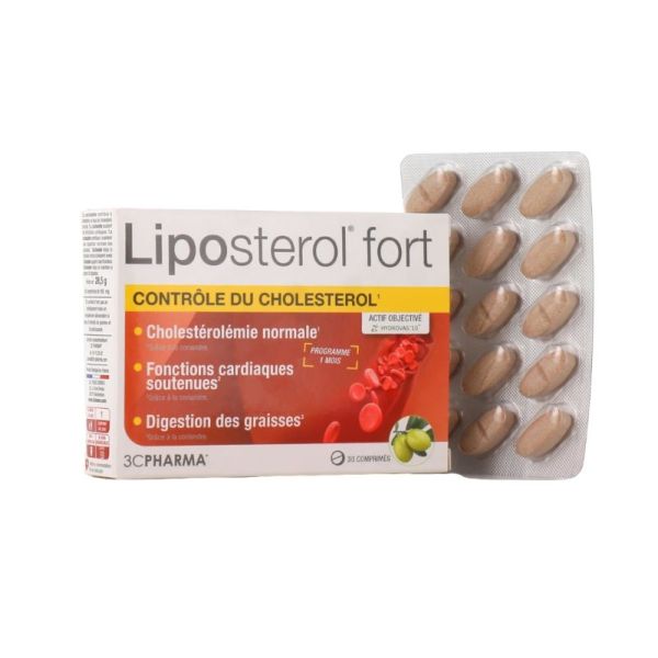 Liposterol Fort Contrôle du Cholestérol 30 comprimés