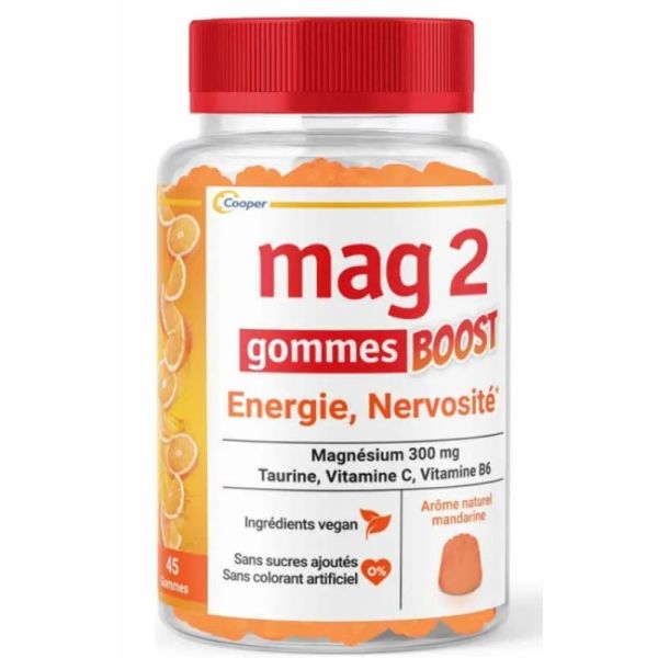 Mag 2 Boost Energie Nervosité 45 Gommes