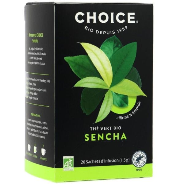 Thé vert Sencha bio 20 sachets