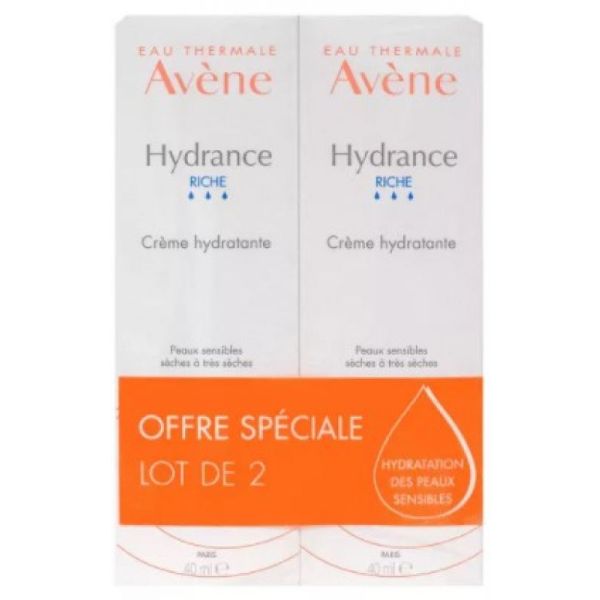 Hydrance riche crème hydratante - 2x40ml