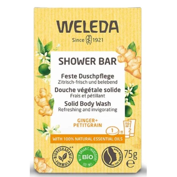 Douche végétale solide Gingembre & Petitgrain - 75g