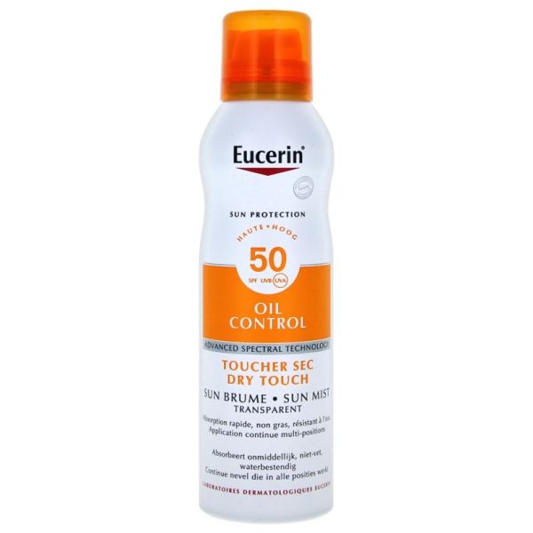 Sun Protection Oil Control Brume Transparente Spray SPF50 200 ml