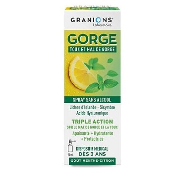 Gorge Spray toux et mal de gorge 20ml