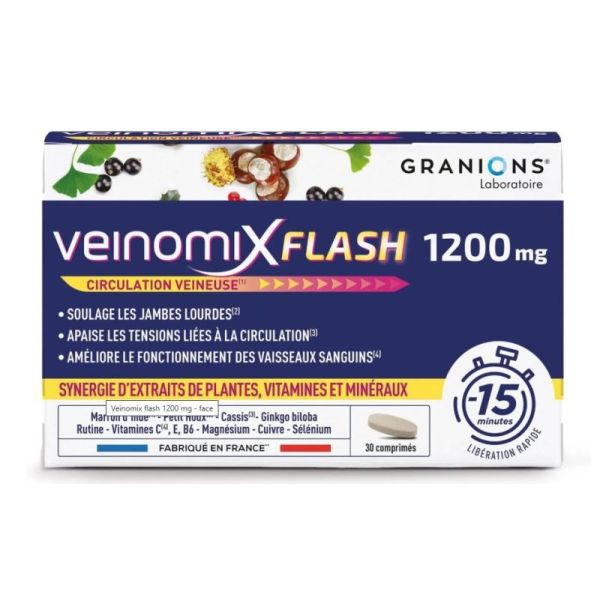 Veinomix Flash 1200 mg 30 Comprimés