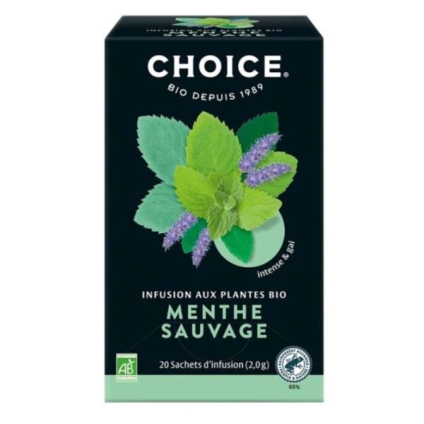 Infusion bio Menthe Sauvage 20 sachets