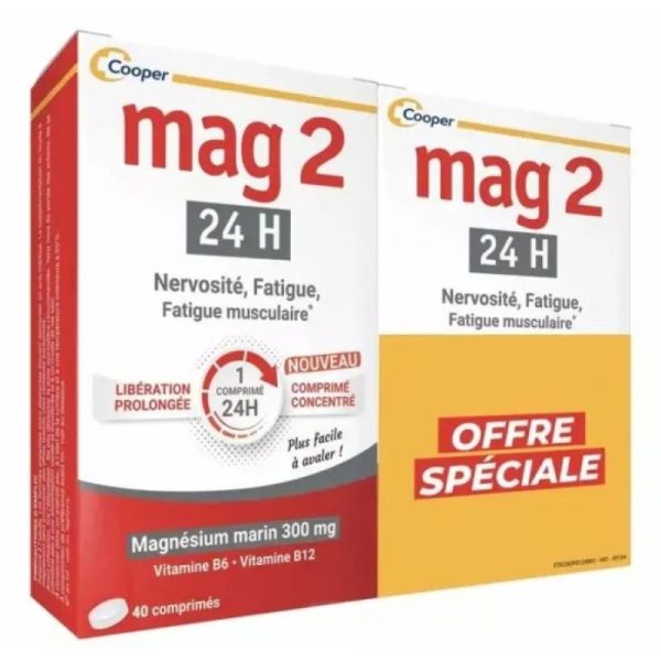 Mag2 24h 2x40 comprimés